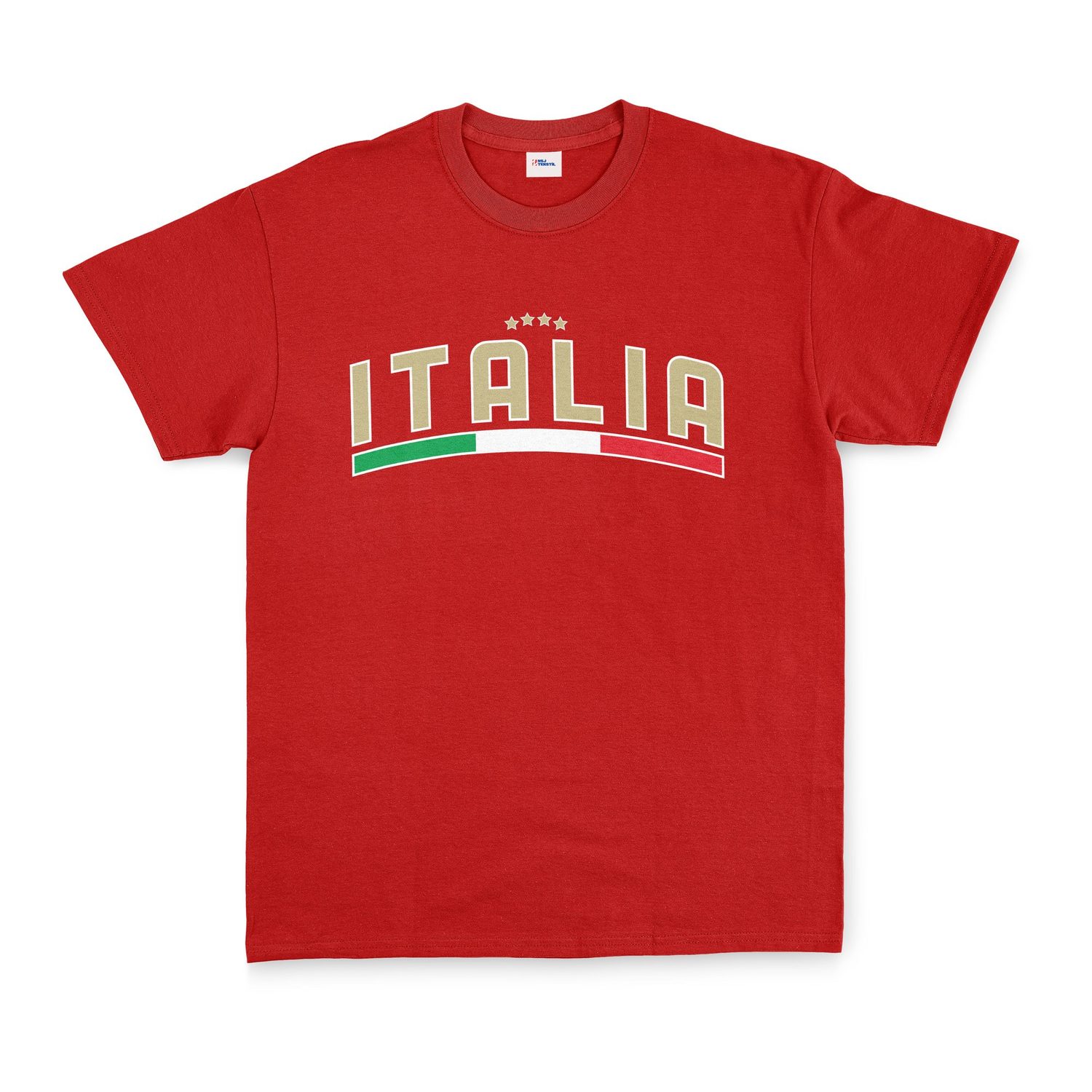 Italia Tricolore Tişört L - Kırmızı