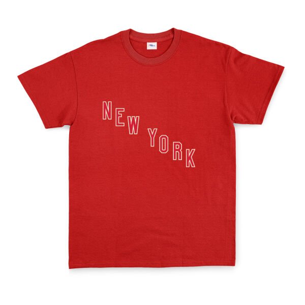 New York Rangers Shield Tişört XL - Kırmızı