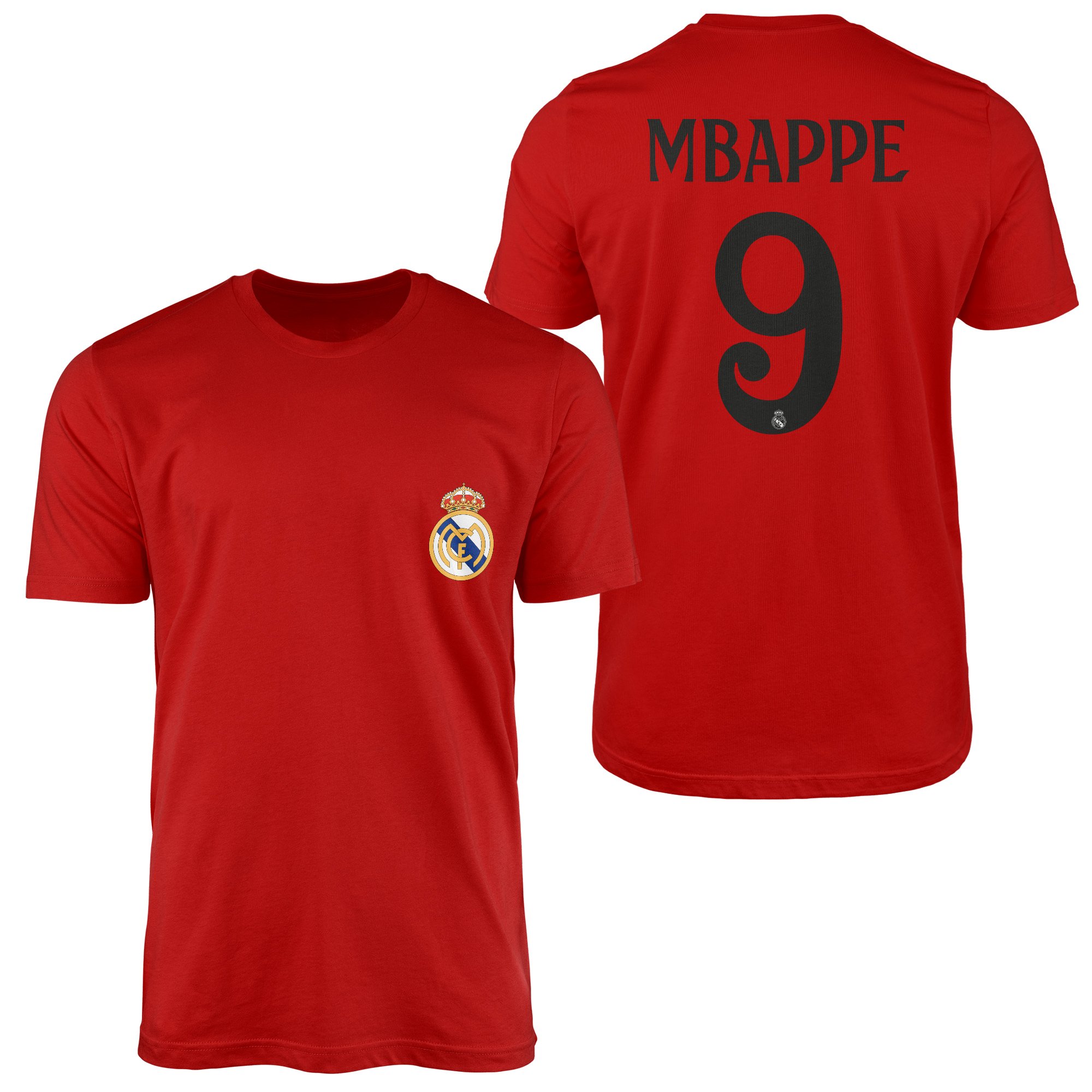 Kylian Mbappe Real Madrid Forma Tişört XL - Kırmızı