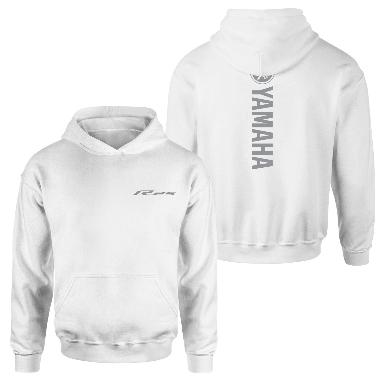 Yamaha R25 Hoodie XXL - Beyaz