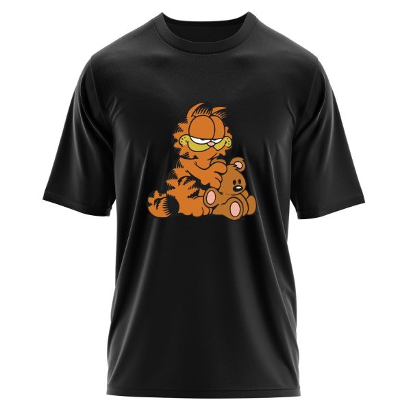 Garfield Oversize Tişört S - Siyah