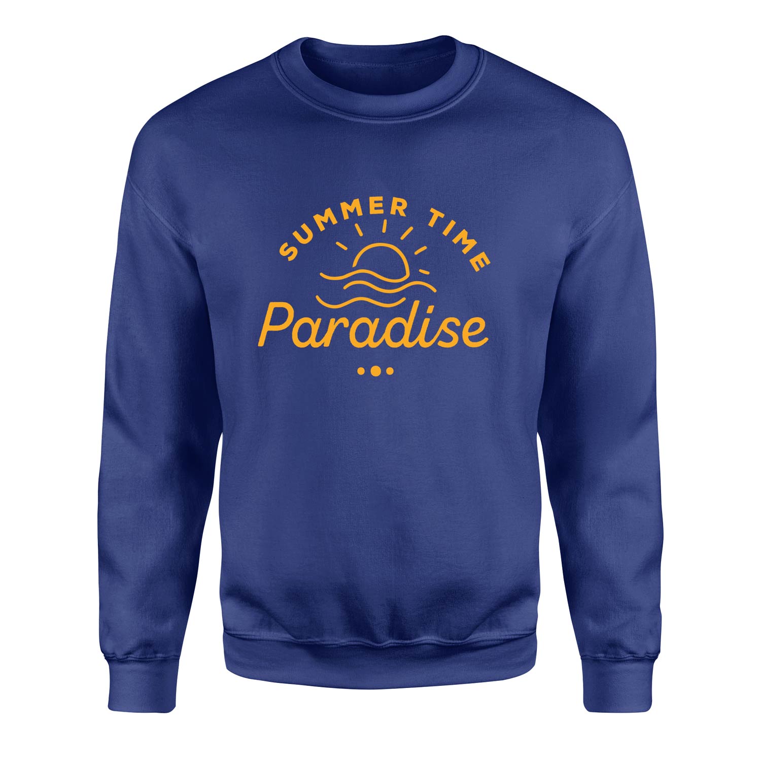 Summer Time Paradise Sweatshirt XXL - İndigo Mavisi
