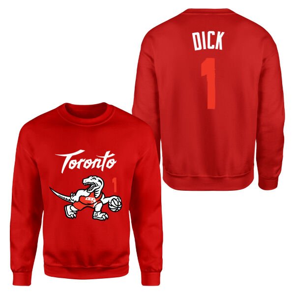 Gradey Dick 1 City Edition Raptors Sweatshirt M - Kırmızı