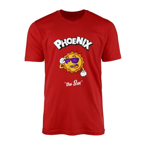 Phoenix Cartoon Tişört XXL - Kırmızı