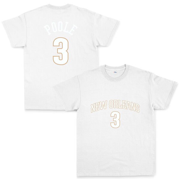 Jordan Poole New Orleans Forma Tişört M - Beyaz