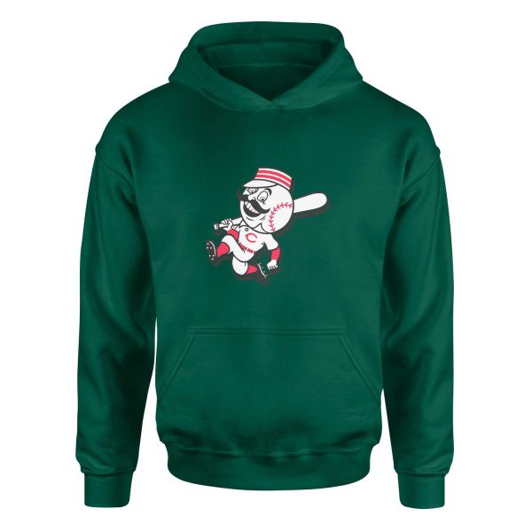 Cincinnati Reds | Mr. Red 60’s Hoodie XL - Nefti Yeşili