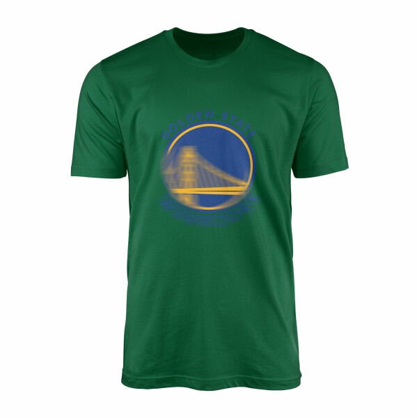 Golden State Tişört L - Nefti Yeşili