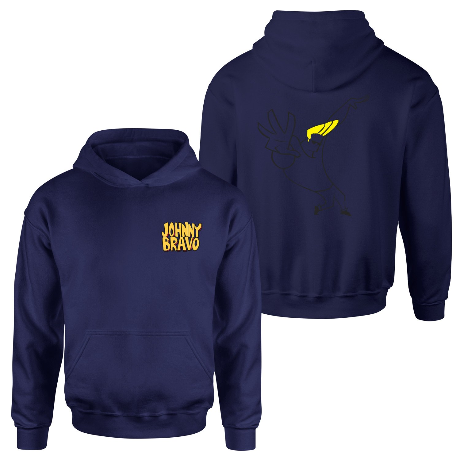 Man I’m Pretty | Johnny Bravo Hoodie XXL - Lacivert