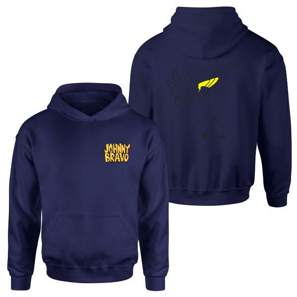 Man I’m Pretty | Johnny Bravo Hoodie XXL - Lacivert