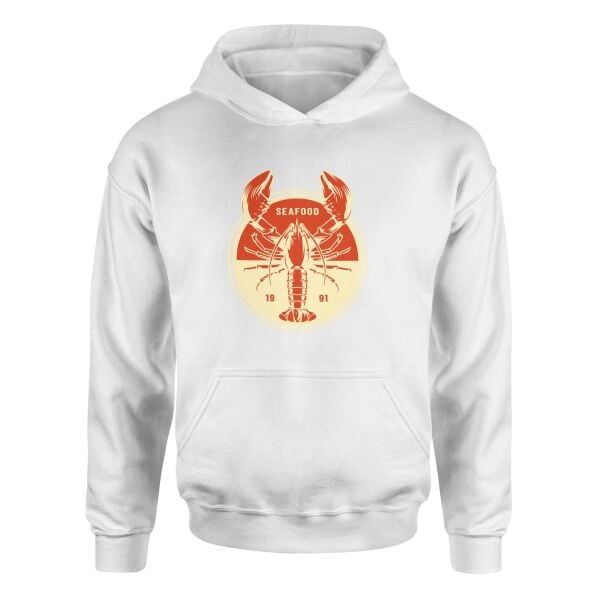 Seafood Hoodie M - Beyaz