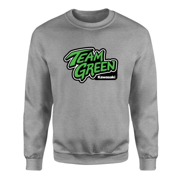 Team Green Kawasaki Racing Sweatshirt L - Gri