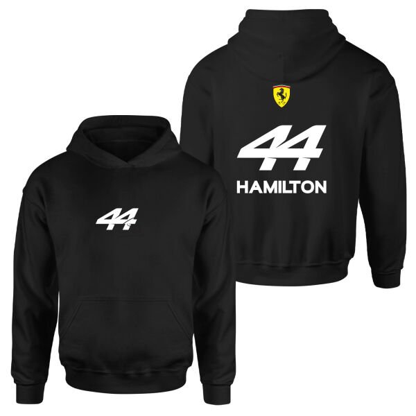 Lewis Hamilton 44 Signature Hoodie XL - Siyah