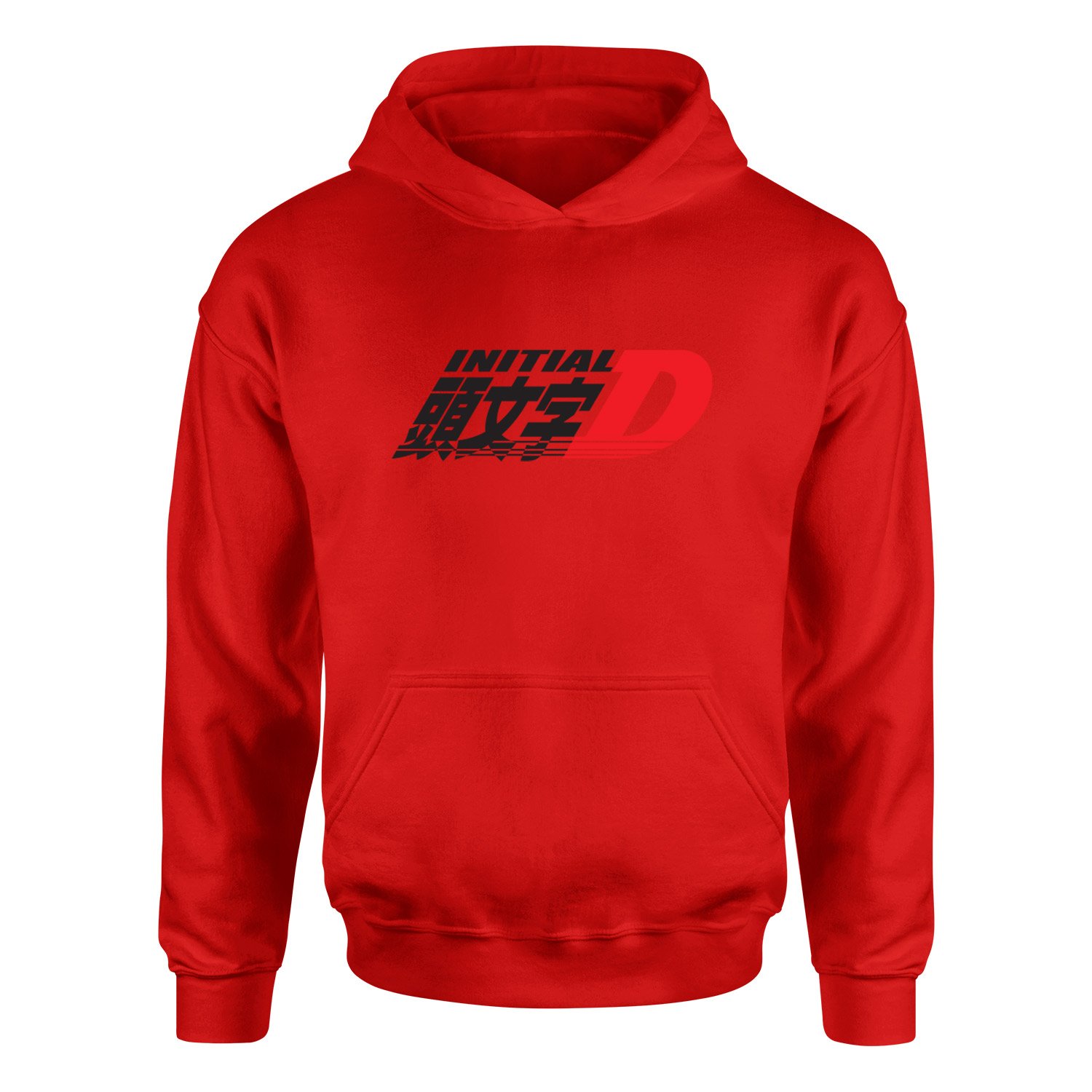 Initial D Hoodie XL - Kırmızı