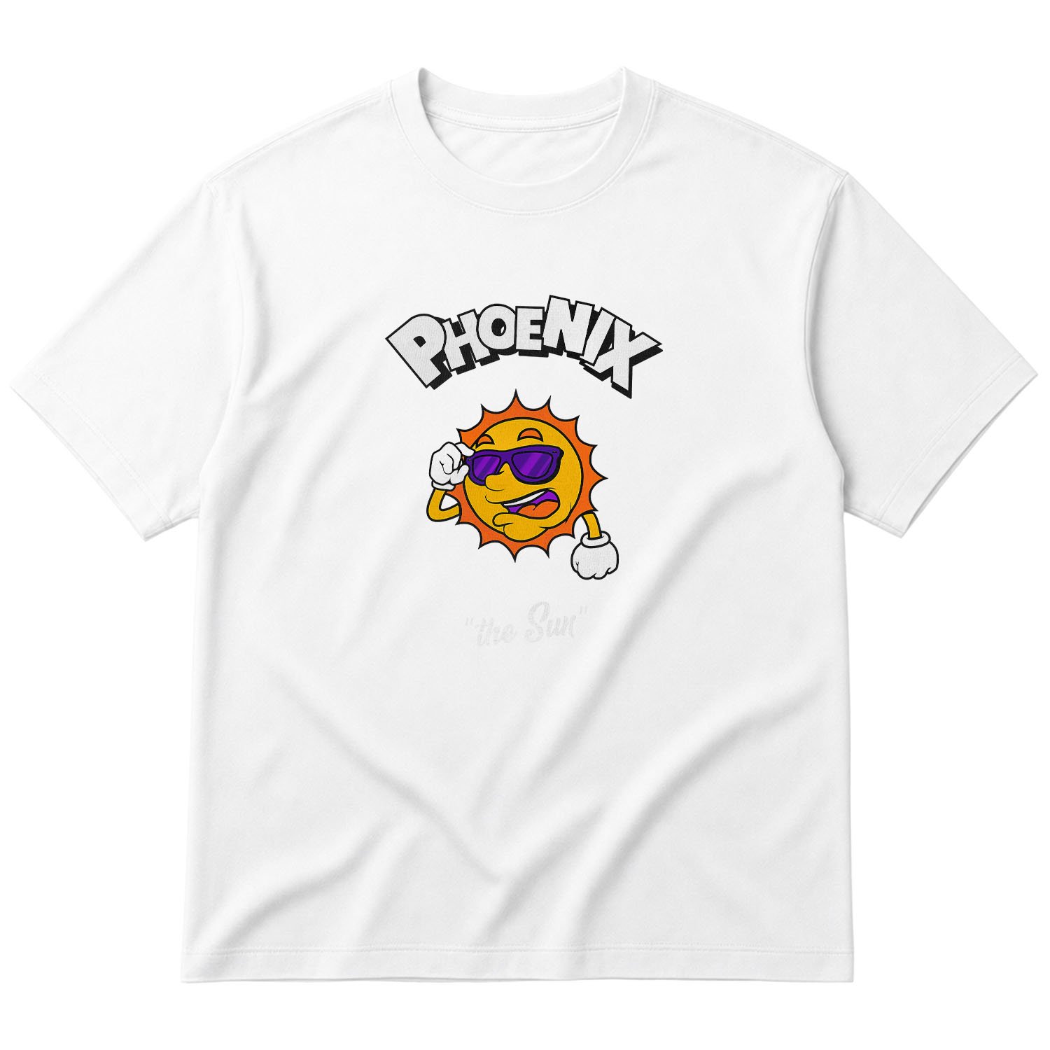 Phoenix Cartoon Oversize Tişört M - Beyaz