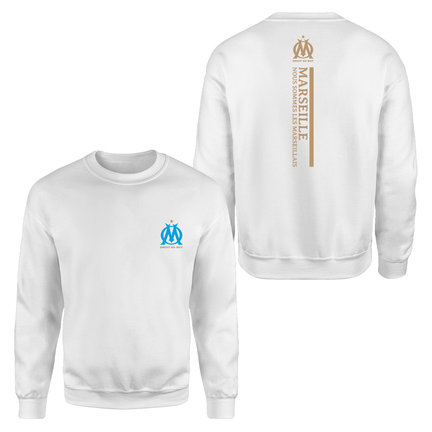 Olympique Marseille Sweatshirt L - Beyaz
