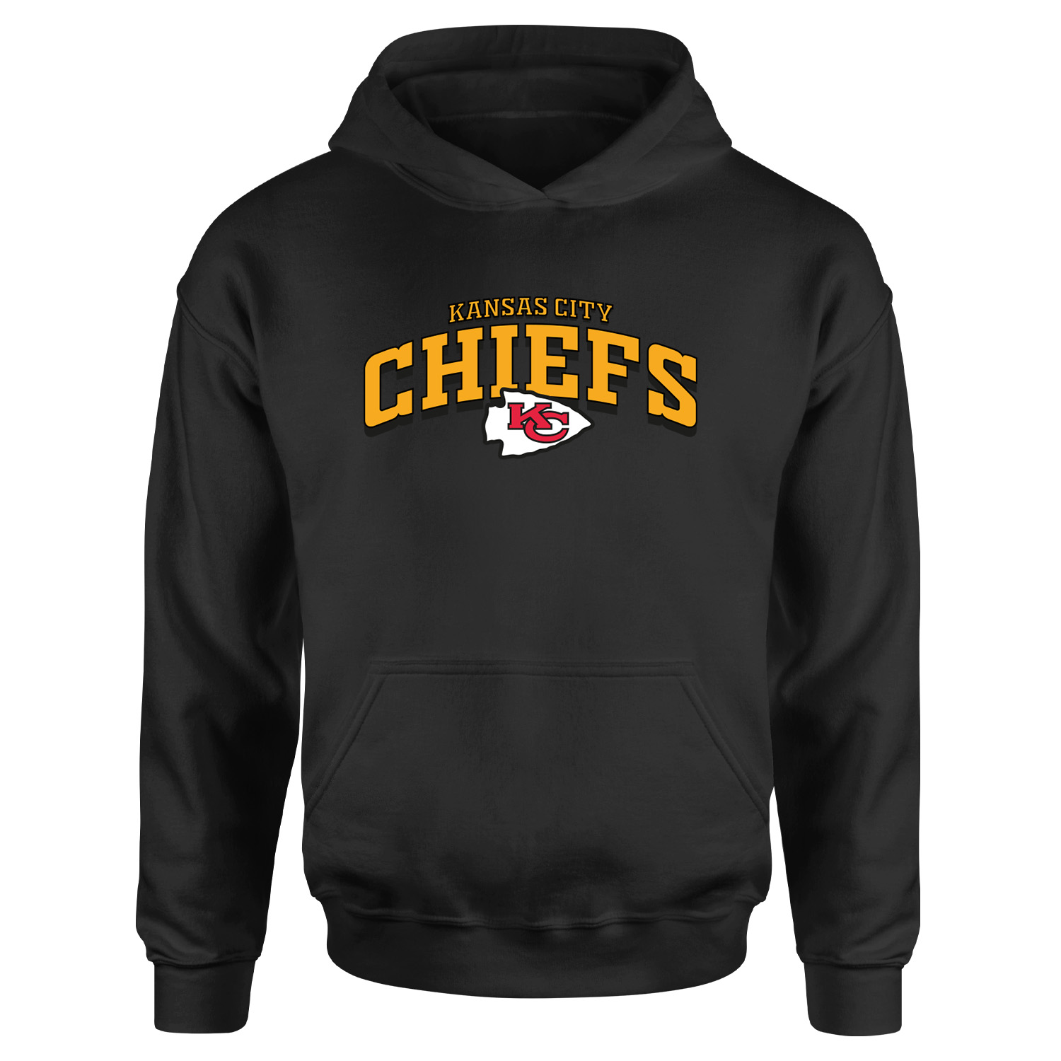 Kansas City Chiefs Arch Hoodie M - Siyah