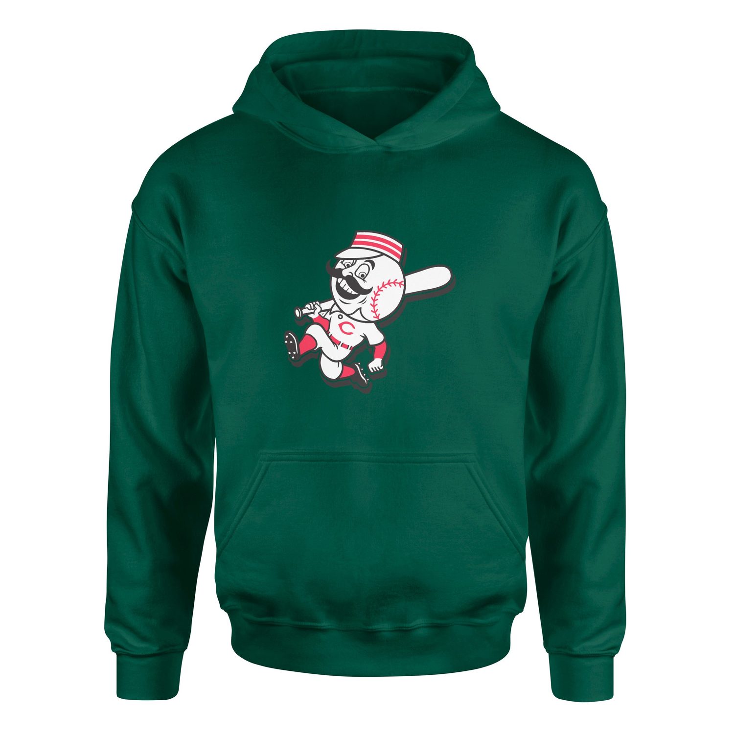 Cincinnati Reds | Mr. Red 60’s Hoodie XXL - Nefti Yeşili