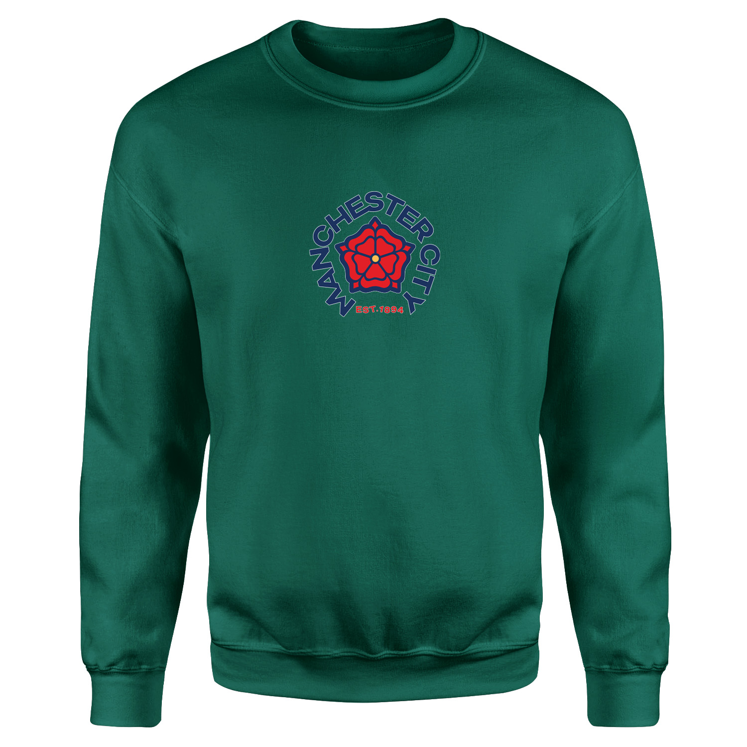 MAN City 1894 Sweatshirt S - Nefti Yeşili