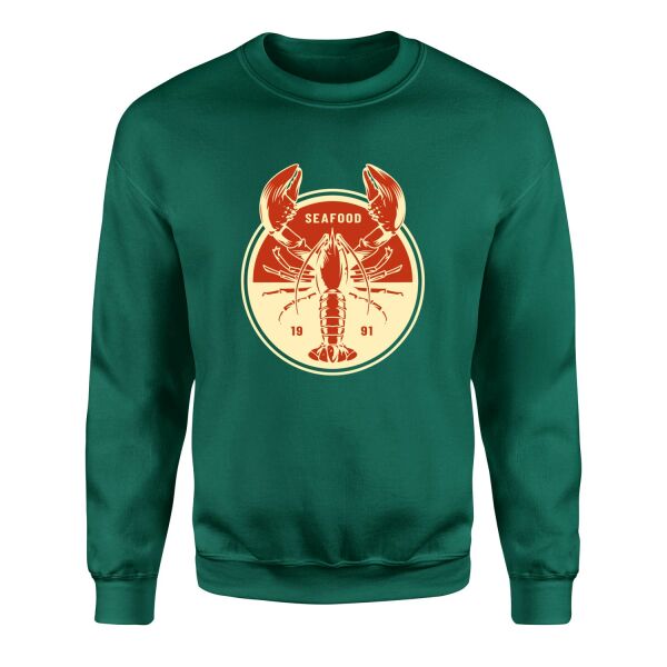 Seafood Sweatshirt L - Nefti Yeşili