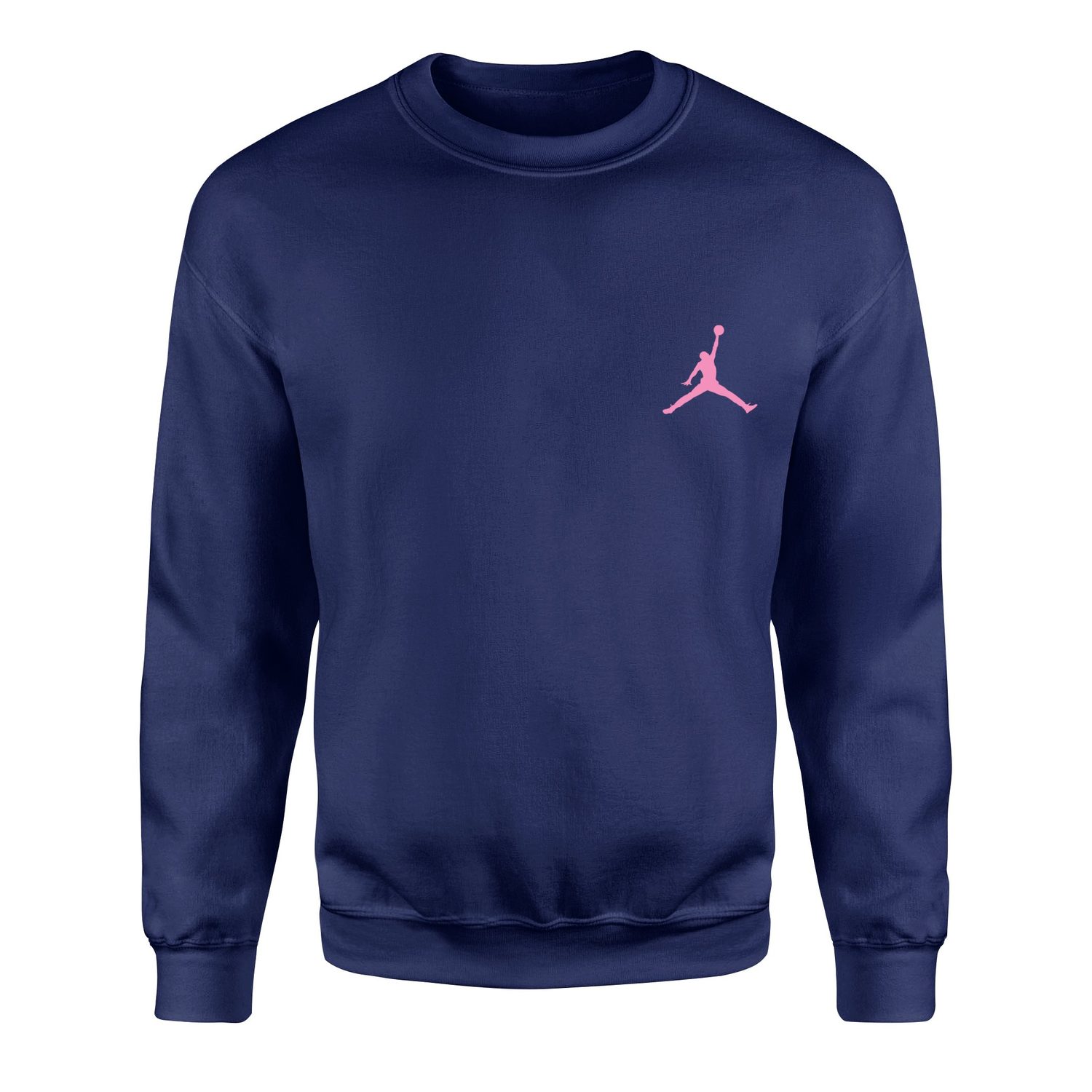 Air Jordan Pink Stroked Sweatshirt M - İndigo Mavisi