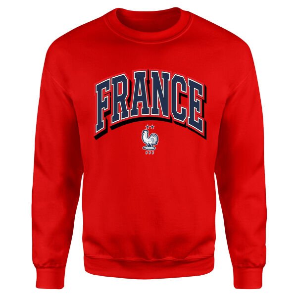 Fransa 2026 Varsity Sweatshirt L - Kırmızı