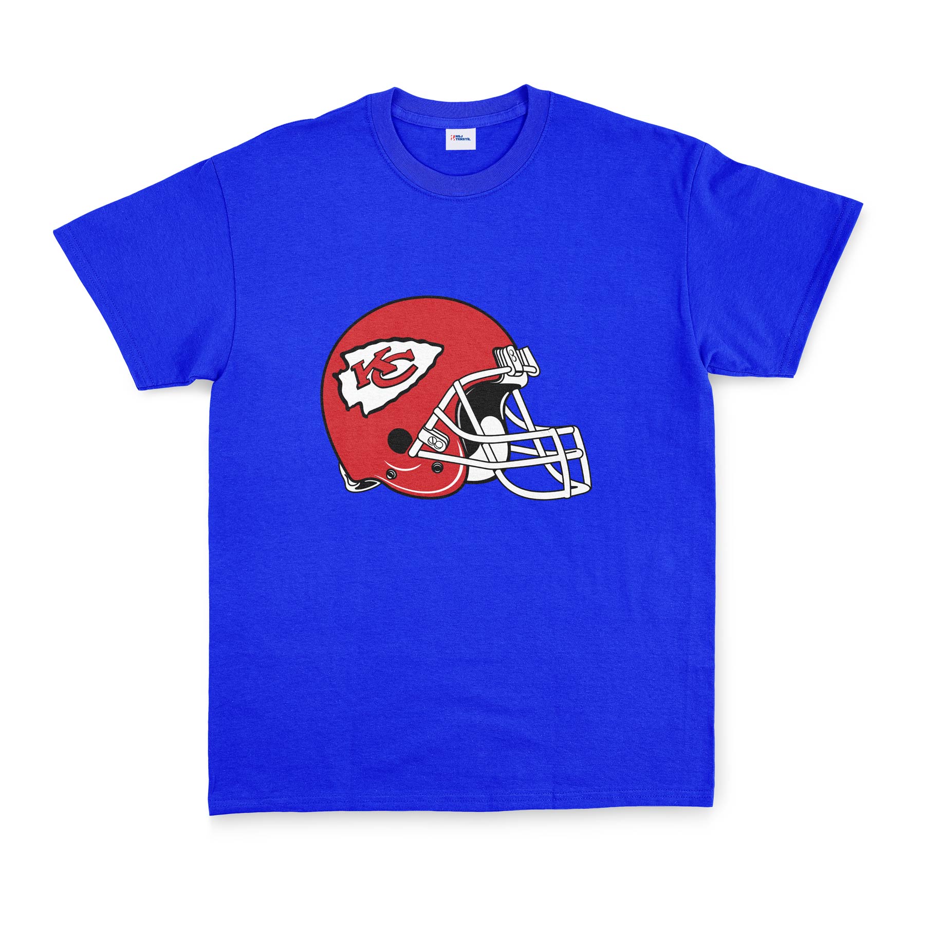 Kansas City Chiefs Helmet Tişört M - Mavi