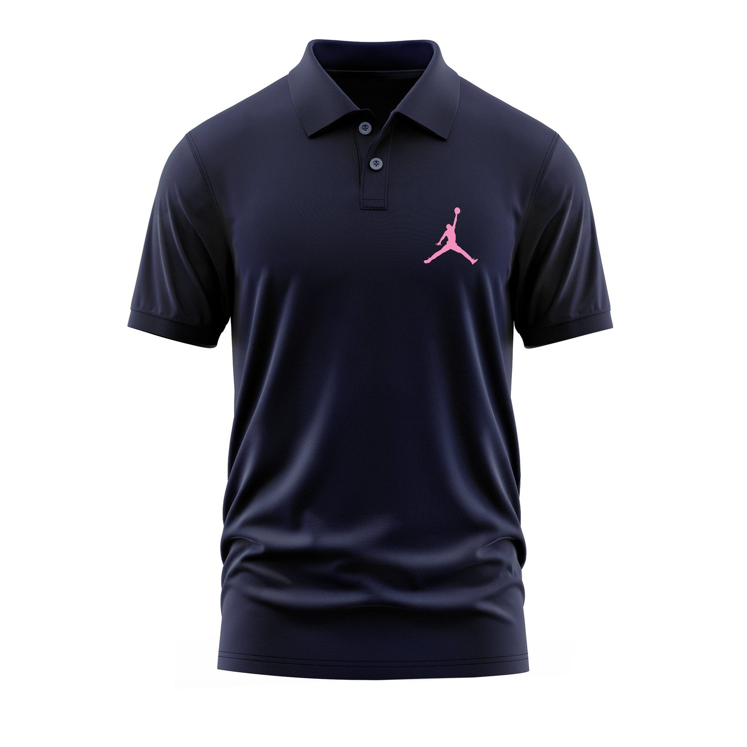 Air Jordan Pink Stroked Polo Tişört XXL - İndigo Mavisi