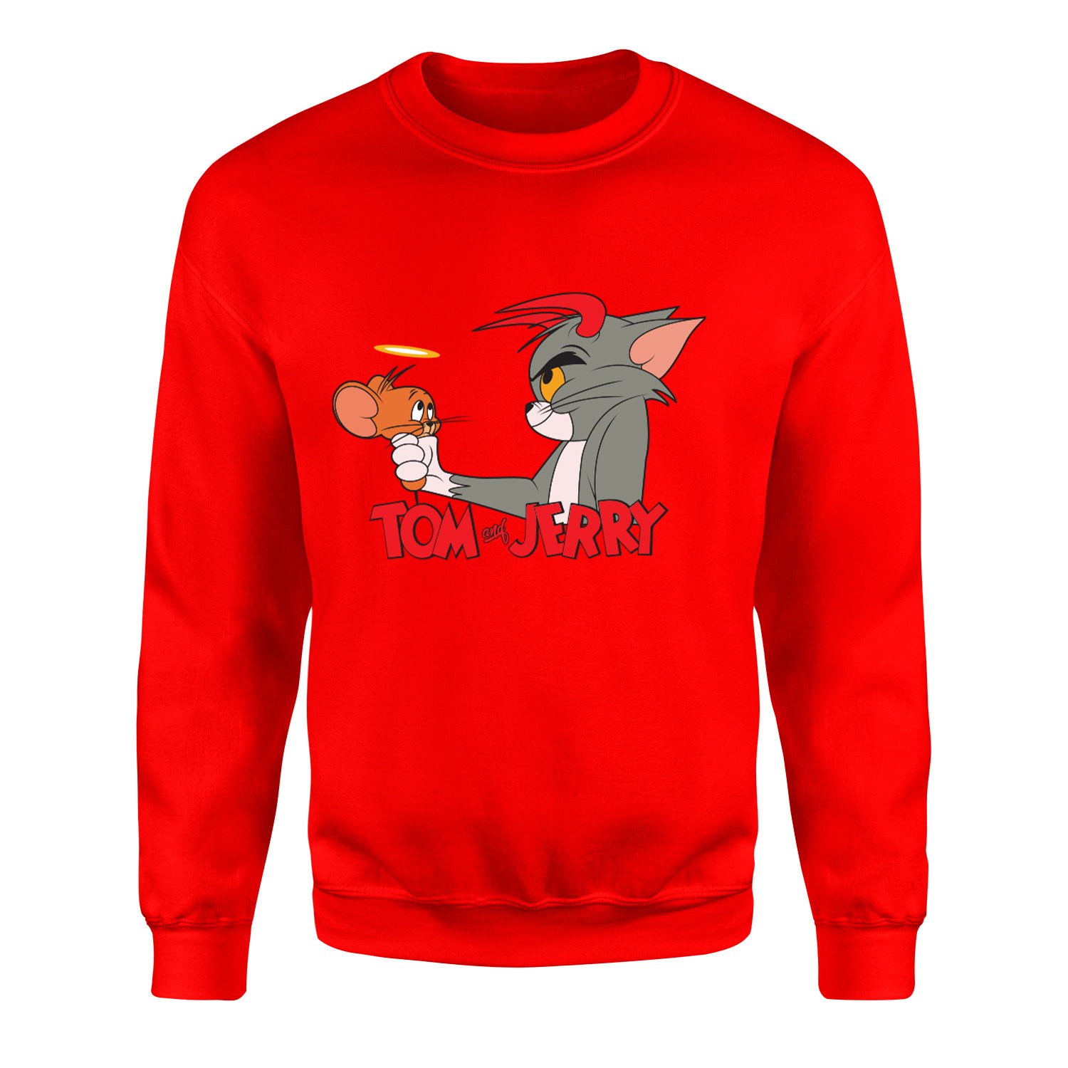 Tom & Jerry Sweatshirt XL - Kırmızı