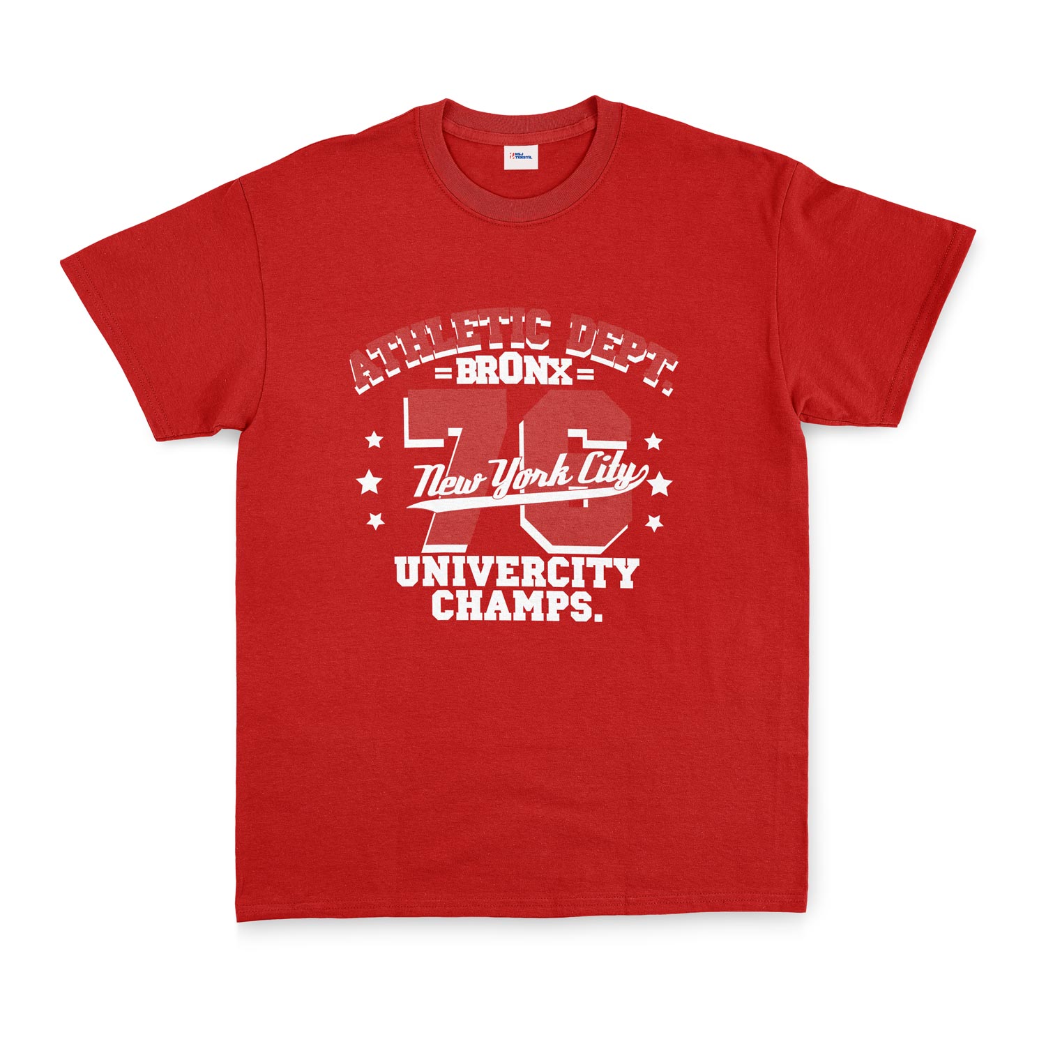 Bronx 76 NYC Tişört XL - Kırmızı