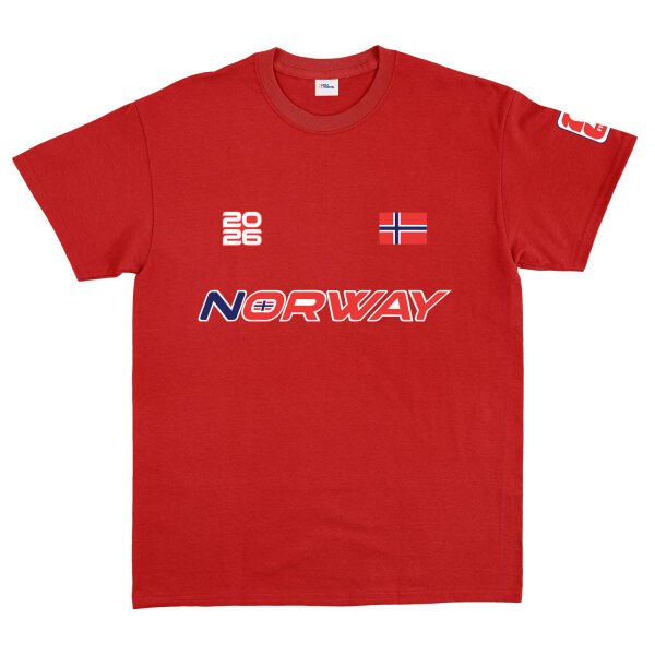 Norveç 2026 Tişört XL - Kırmızı