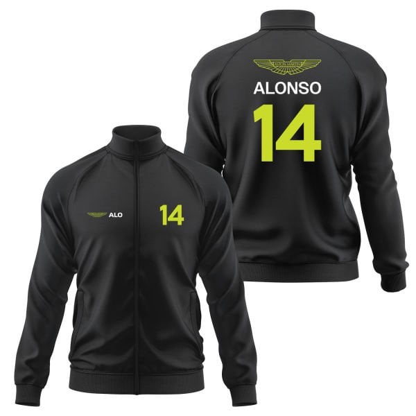Fernando Alonso 14 Driver Basic Fermuarlı Sweatshirt