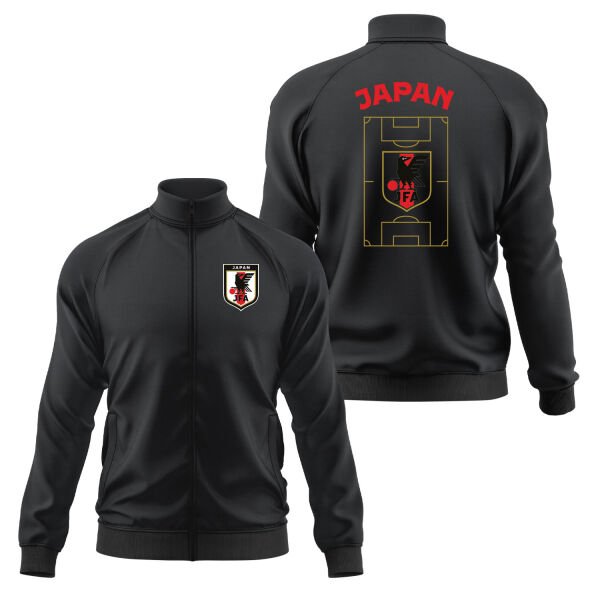 Japonya Dünya Kupası 2026 Fermuarlı Sweatshirt M - Siyah