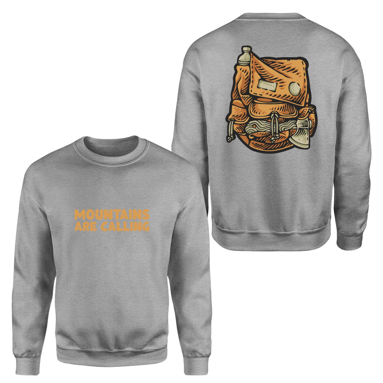 Mountains Are Calling Sweatshirt XL - Gri