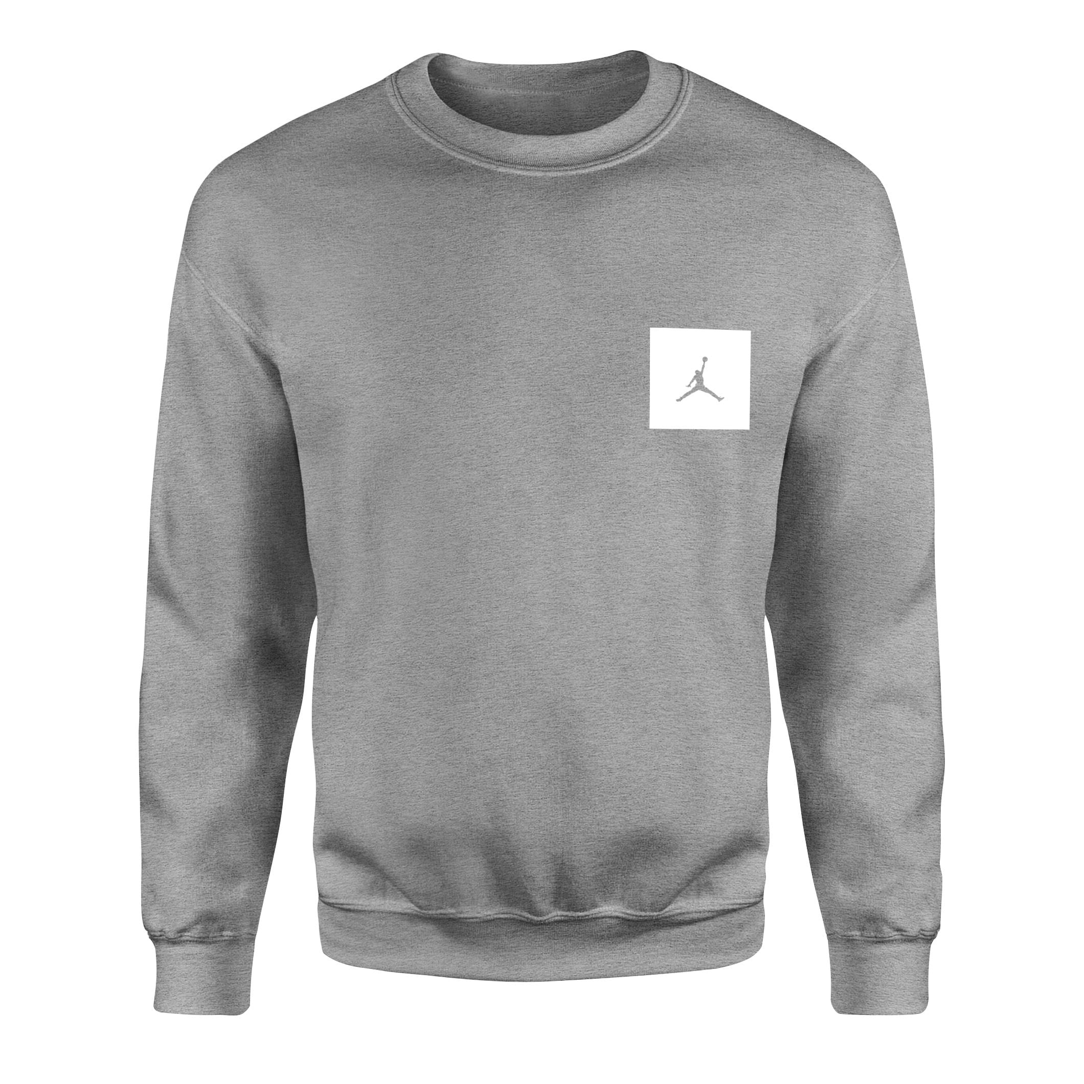 Air Jordan White Patch Sweatshirt M - Gri