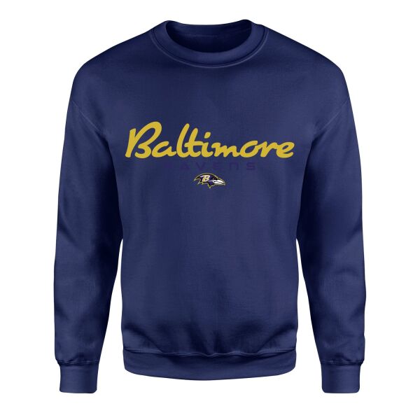 Baltimore Ravens Charm City Sweatshirt L - İndigo Mavisi