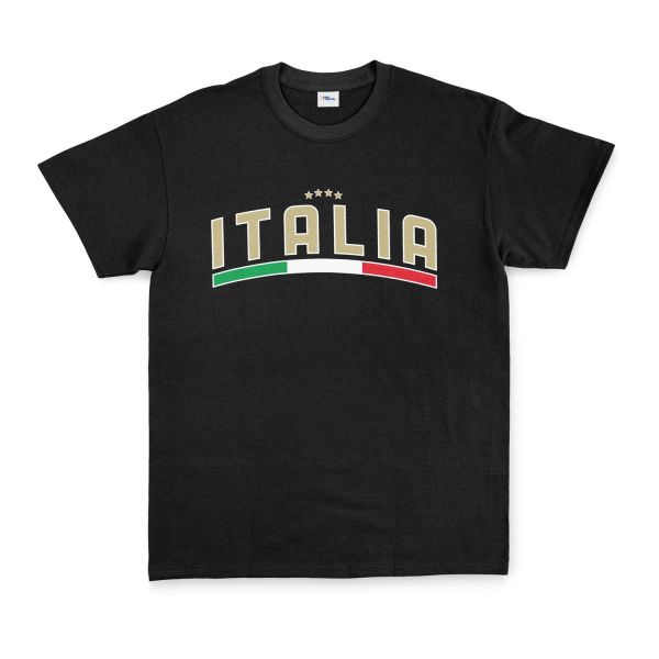 Italia Tricolore Tişört M - Siyah