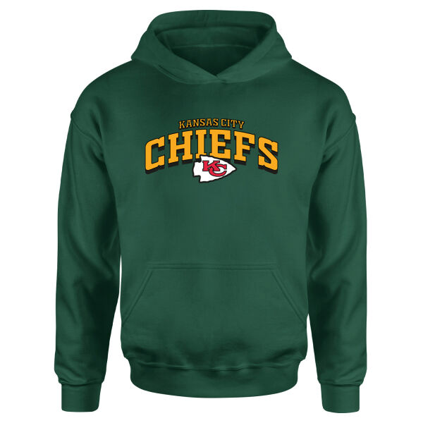 Kansas City Chiefs Arch Hoodie S - Nefti Yeşili