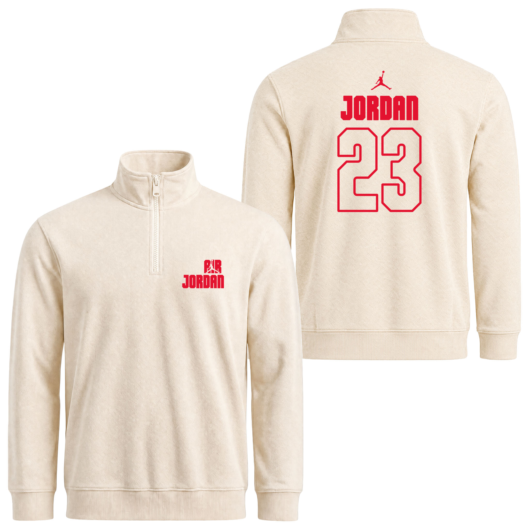Air Jordan Block 23 Yarım Fermuarlı Sweatshirt