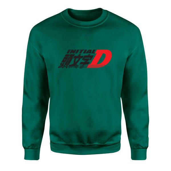 Initial D Sweatshirt M - Nefti Yeşili