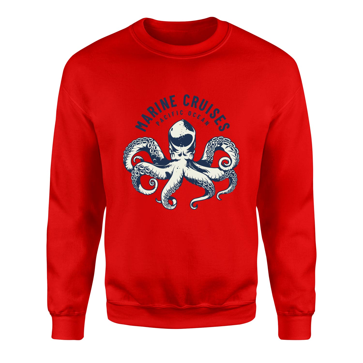 Marine Cruises Pacific Denizci Sweatshirt XL - Kırmızı