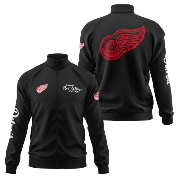 Detroit Red Wings Est 1926 Premium Fermuarlı Sweatshirt