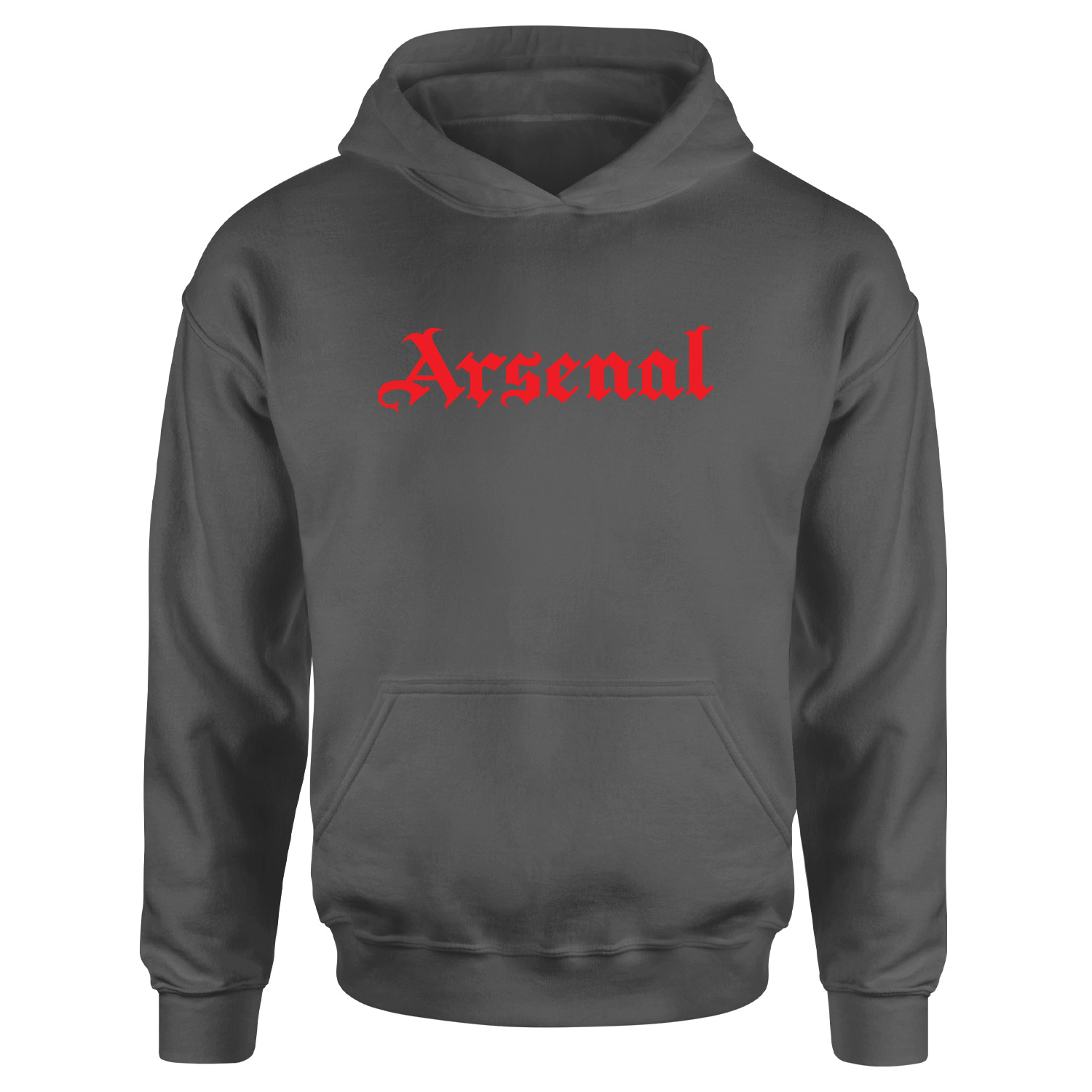 Arsenal Black Letters R Hoodie L - Füme