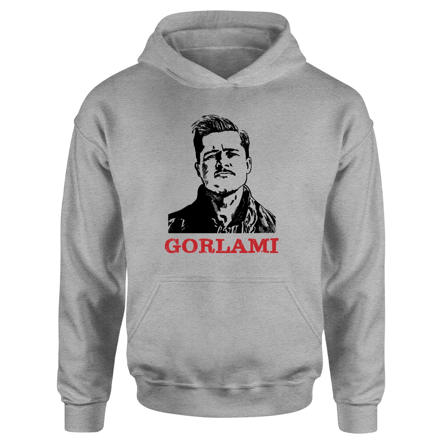 Gorlami | Brad Pitt Hoodie XXL - Gri