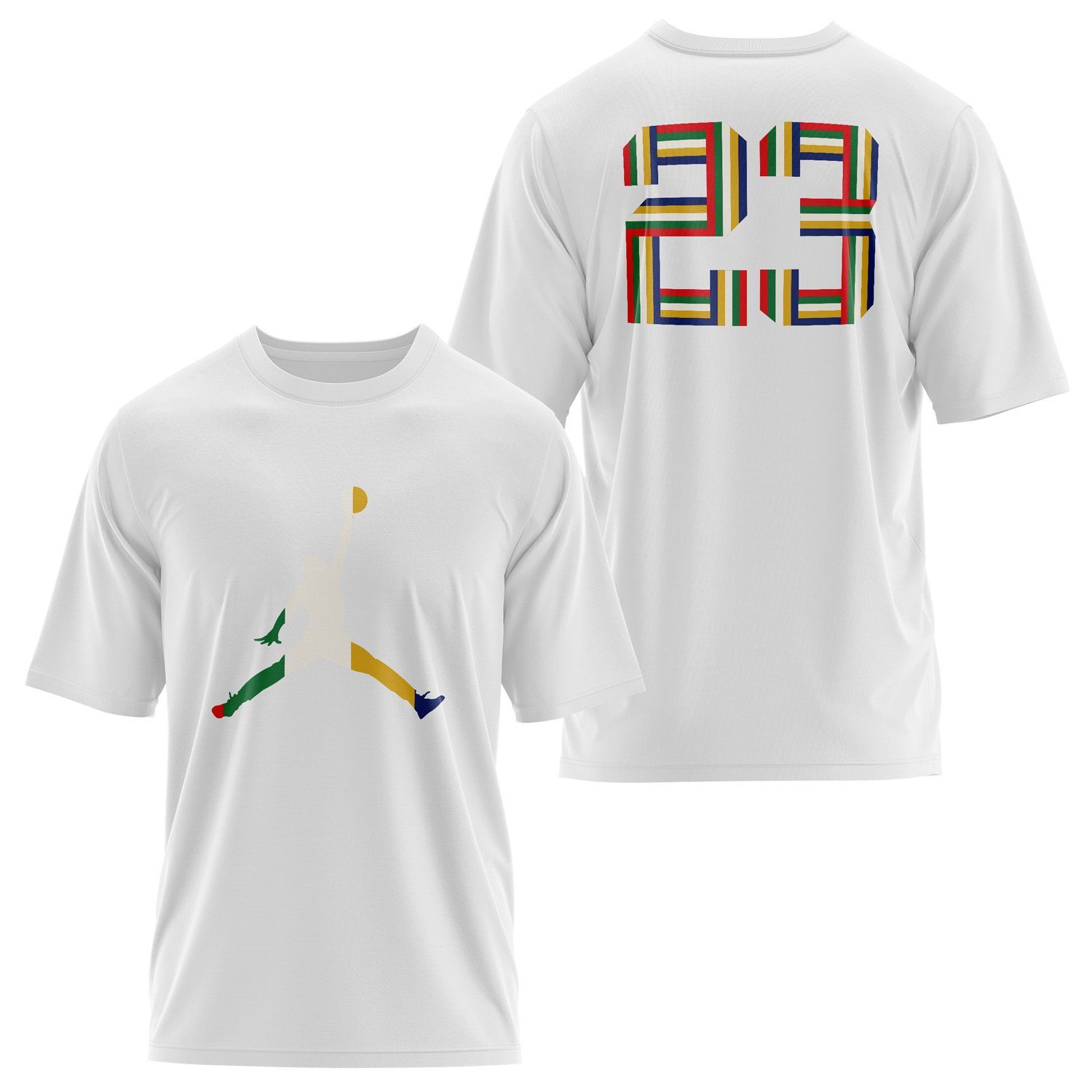 Air Jordan 23 PRISM Oversize Tişört S - Beyaz