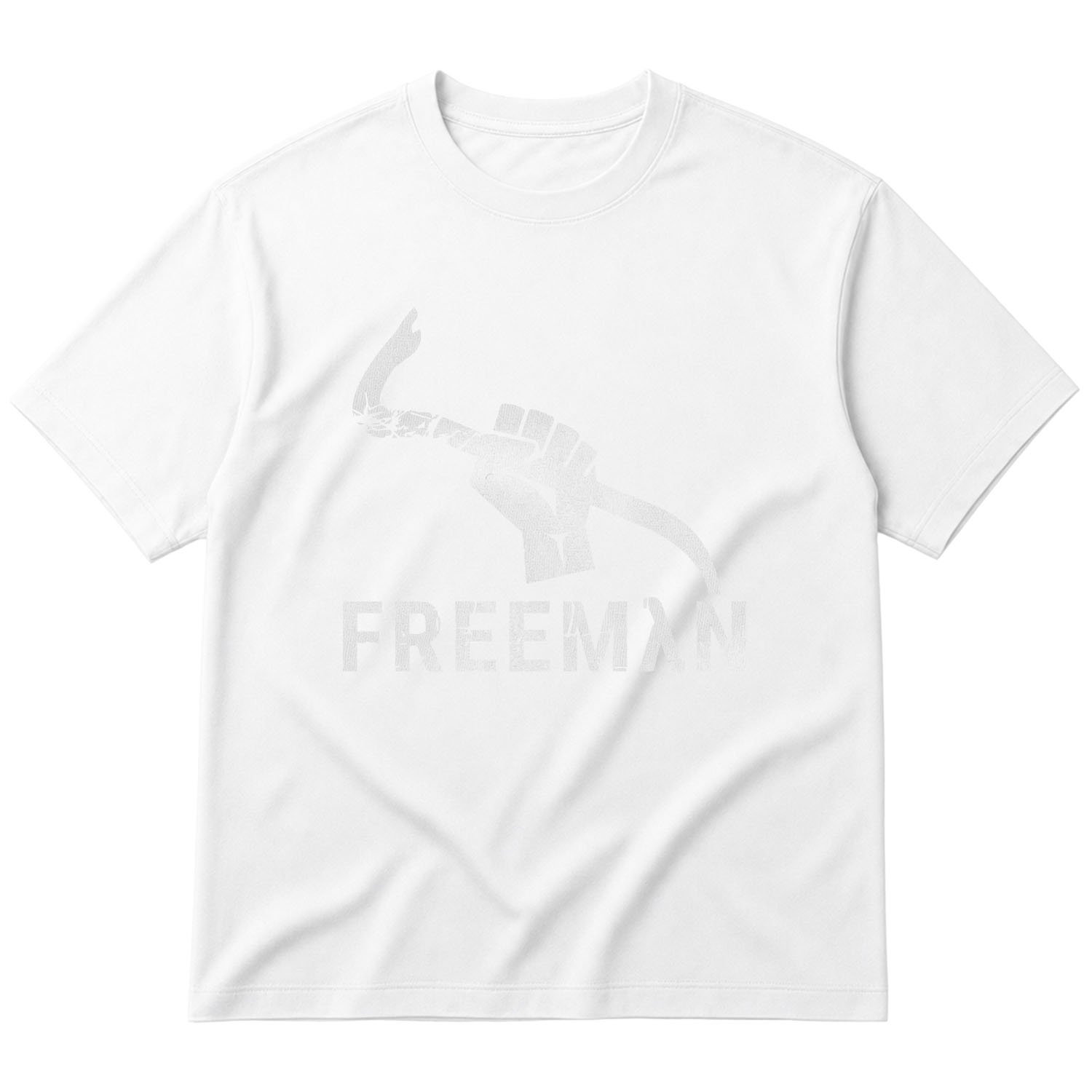 Gordon FREEMAN Crowbar Oversize Tişört M - Beyaz