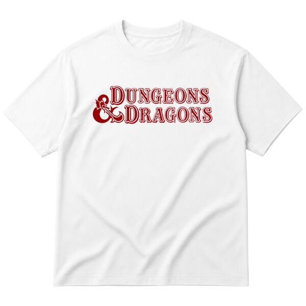 Dungeons & Dragons Oversize Tişört XL - Beyaz