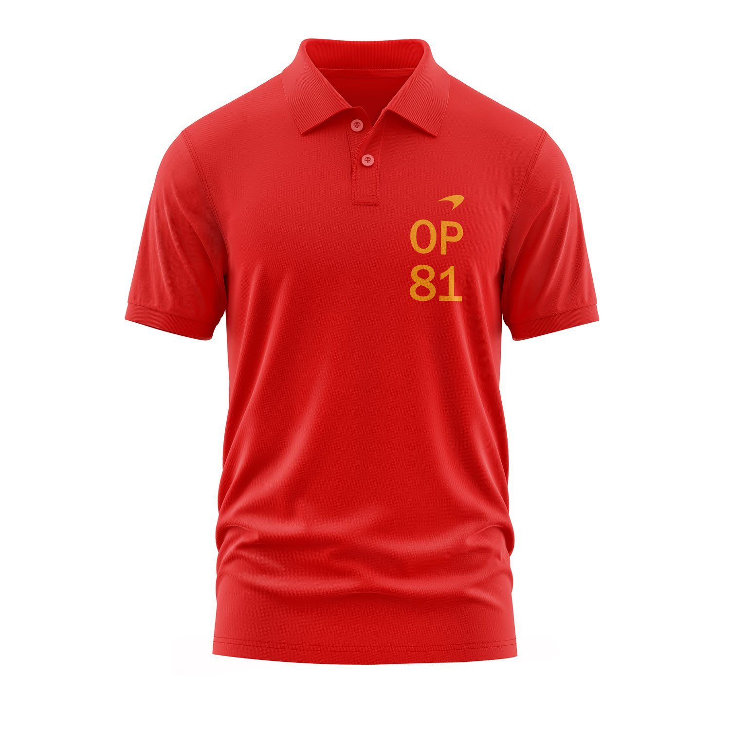 Oscar Piastri OP81 MCL Mastery Polo Tişört XXL - Kırmızı