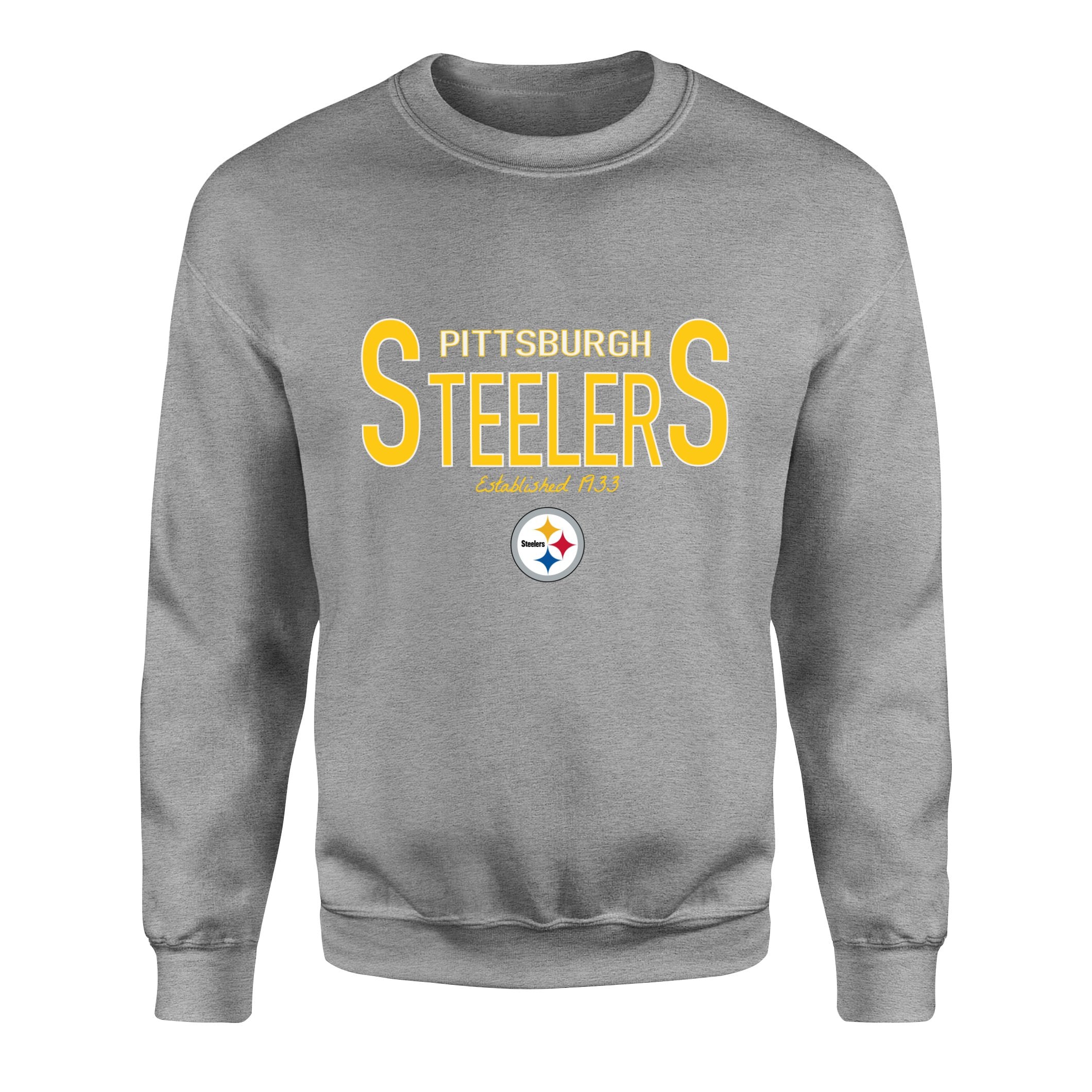 Pittsburgh Steelers Established 1933 Sweatshirt L - Gri