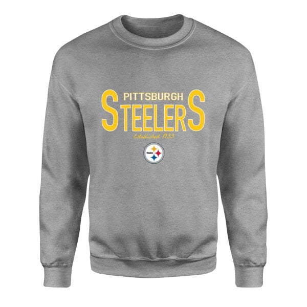 Pittsburgh Steelers Established 1933 Sweatshirt L - Gri
