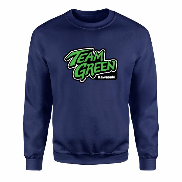 Team Green Kawasaki Racing Sweatshirt S - İndigo Mavisi